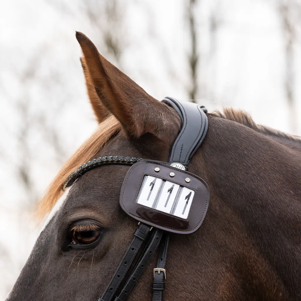 Saddle Pad Number Bridle number patent Black.webp