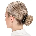 Hair scrunchie Diamond black.webp
