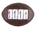 Number holders basic (2-pack) brown.webp
