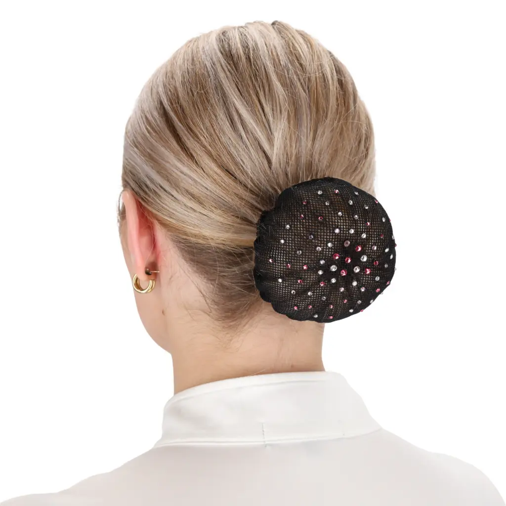 Hair net Rhinestone pink.webp