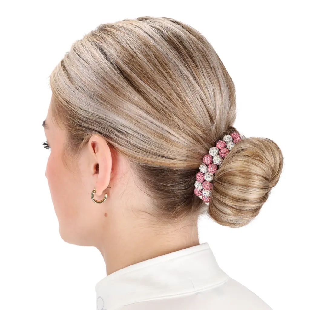 Hair scrunchie Gloss pink.webp