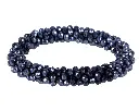 Hair scrunchie Shine navy.webp