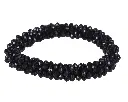 Hair scrunchie Shine black.webp