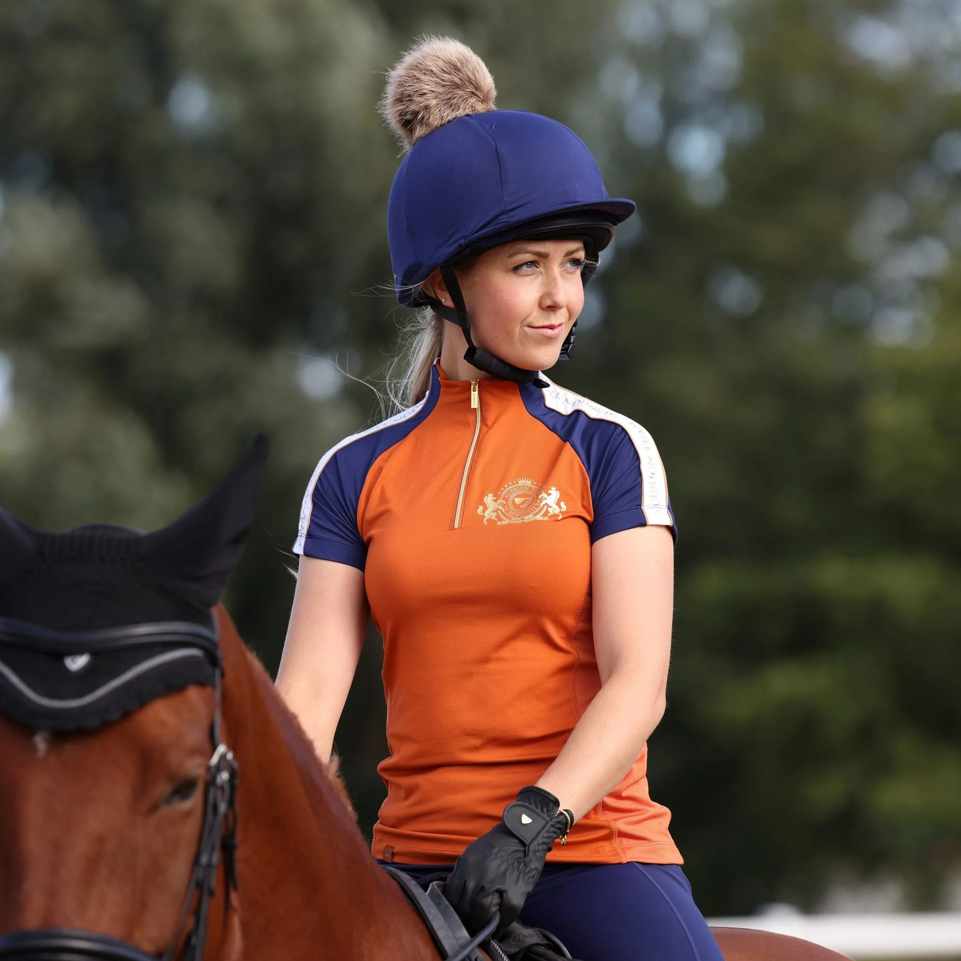 Aubrion Team Short Sleeve Base Layer - Rust (Orange)