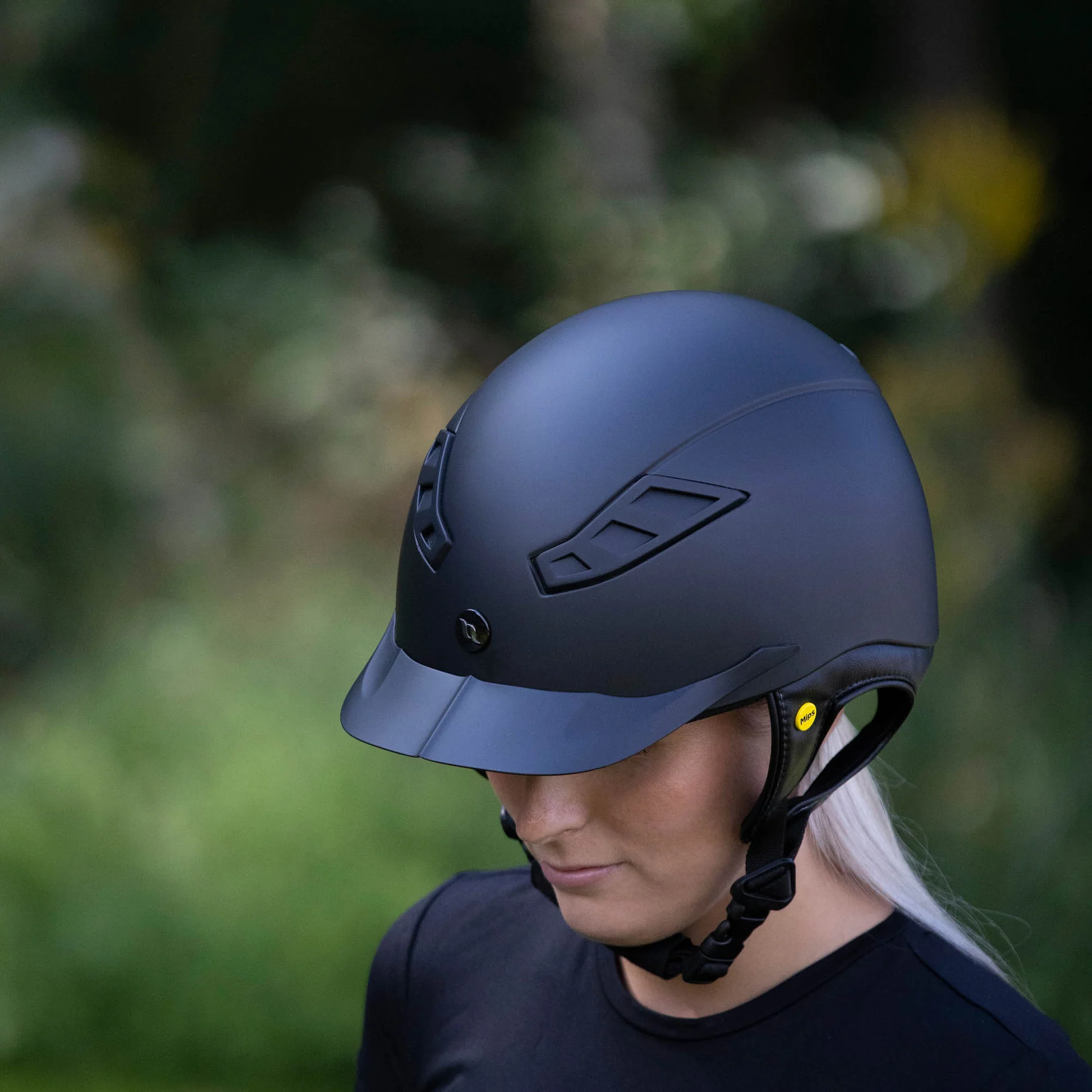 Back on Track Lynx II MIPS Riding Helmet | Green Taggable Equestrian Helmet (Large 59-61cm)