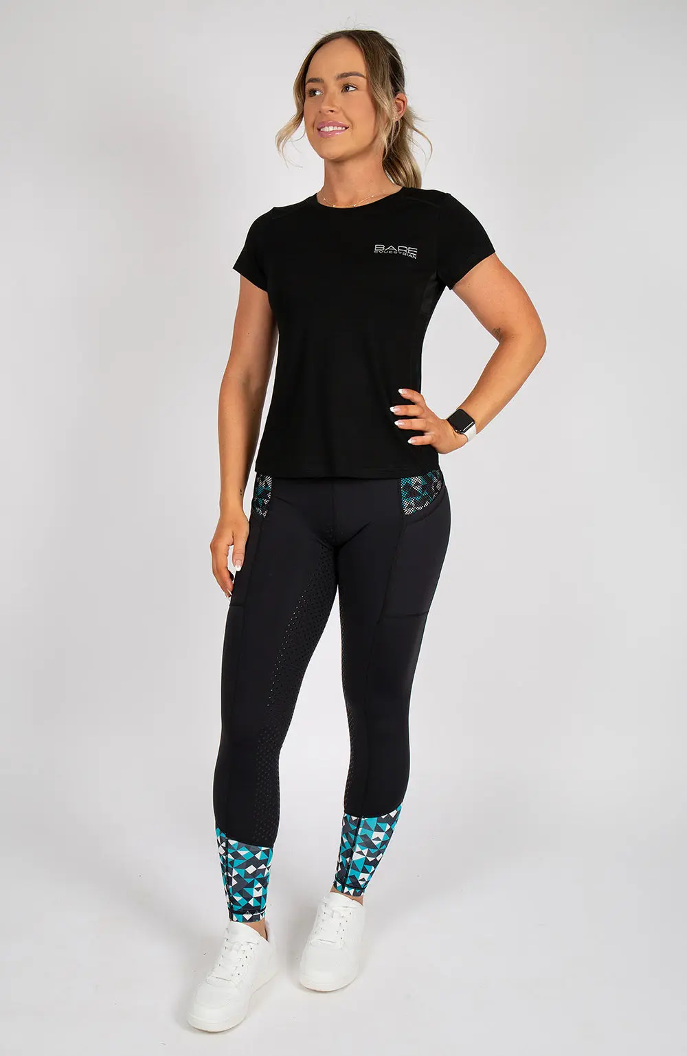 BARE Performance Riding Tights - Geo (Lge/12-14)