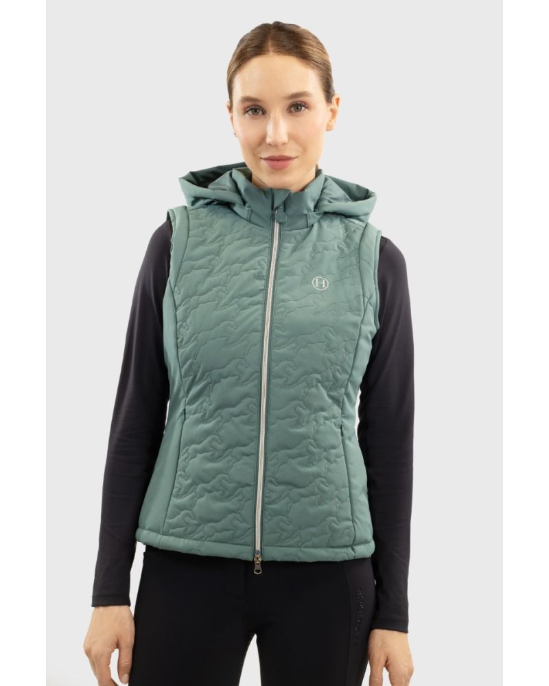 Harcour Betty Bodywarmer Vest - Peacock