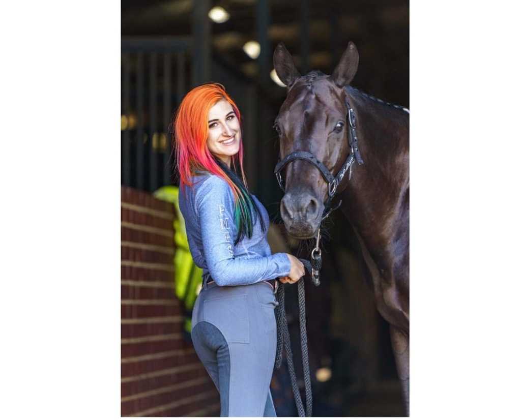 PMP Sport Breeches - Grey with Suede Style seat (10)
