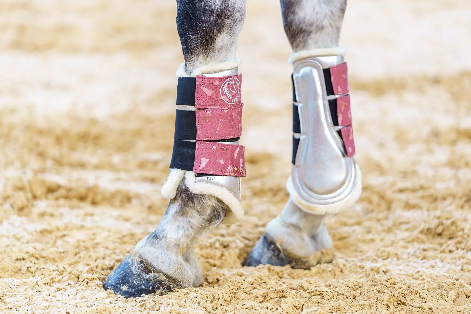 PMP Sport Diamond Satin Patent Boots - Silver/Pink (Cob)
