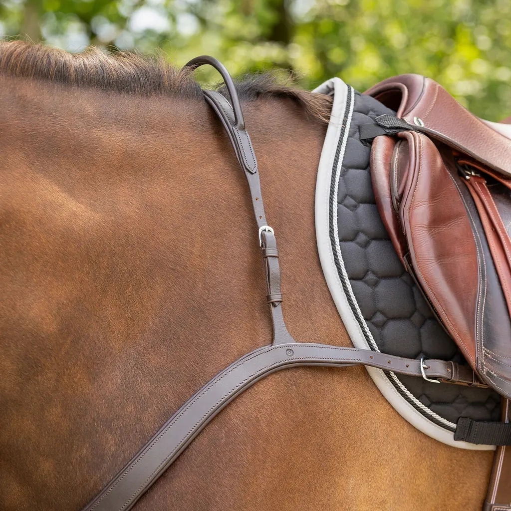 QHP Breastplate with Handle - Brown