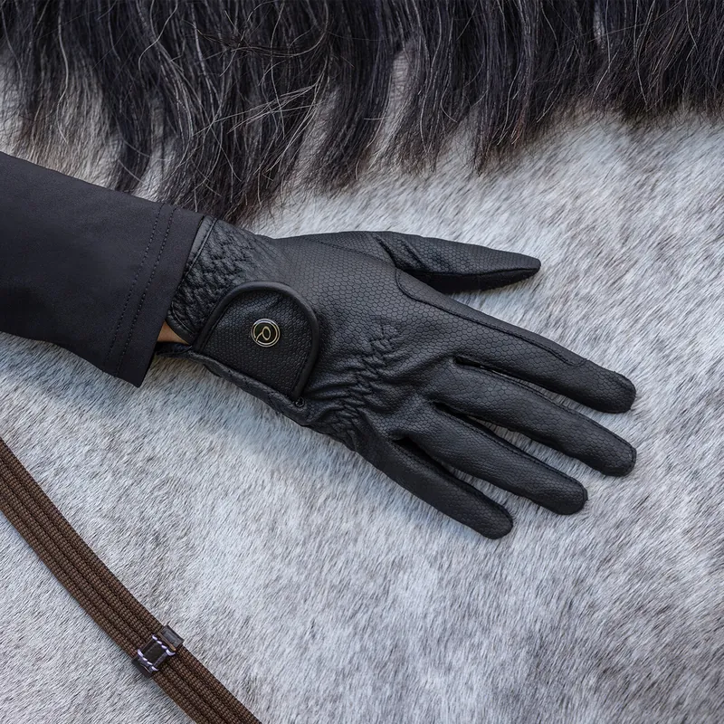 QHP Gloves Force - Black (Large)