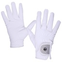 QHP Gloves Glitz with Glitter Tab - White