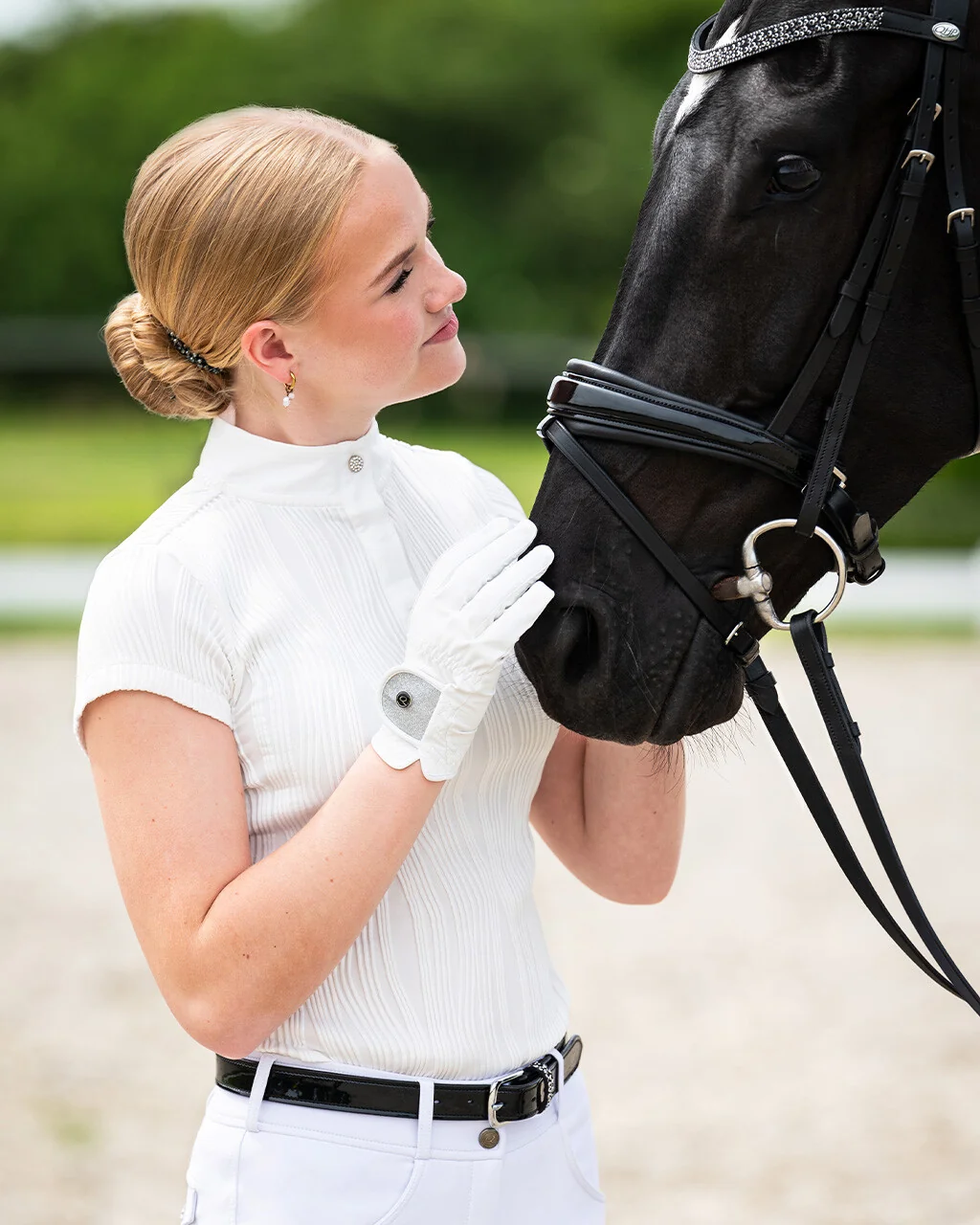 QHP Kynlee Competition Shirt - White (34/L6)