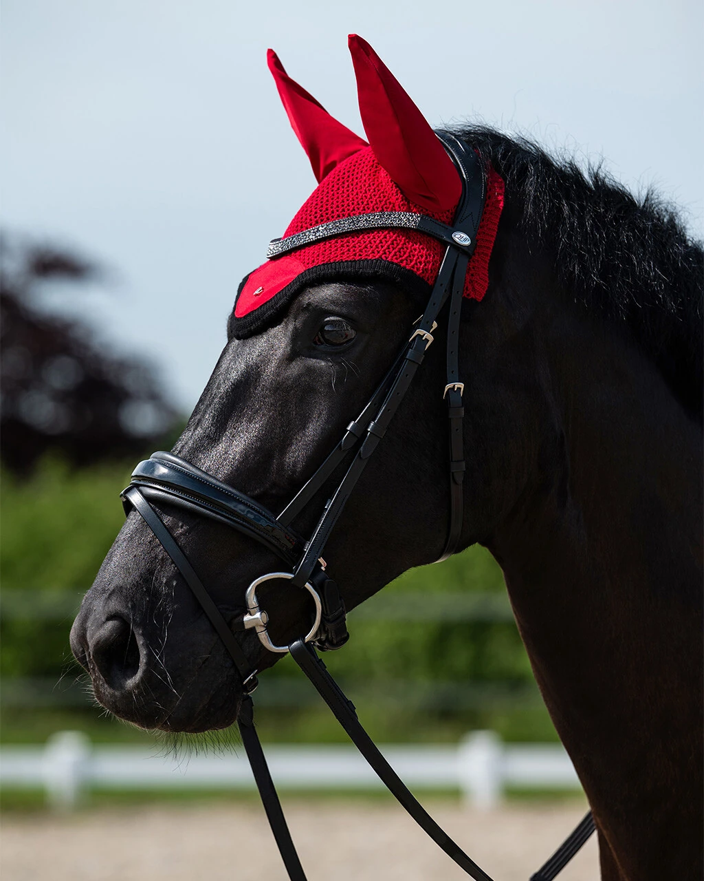 QHP Oakleigh Sunset Red Bonnet