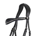 QHP Skye Clip on Browband - Navy Blue