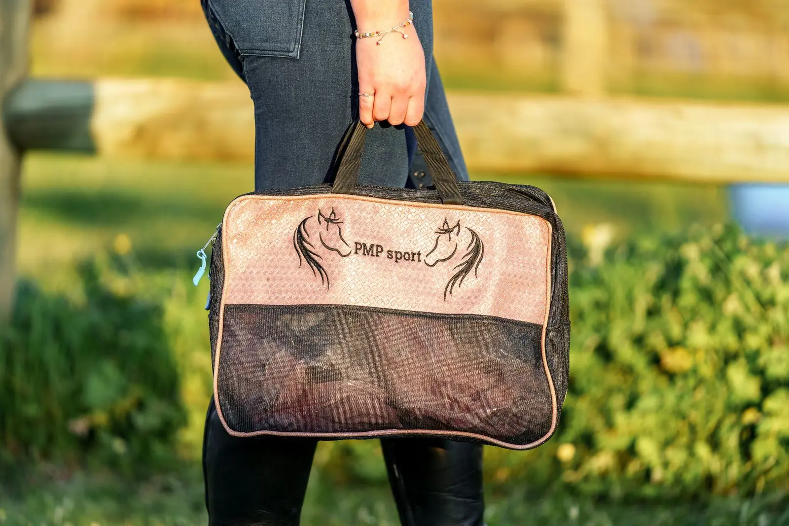 PMP Sport Rose Gold Mesh Back Tendon Boot/Gear Bag