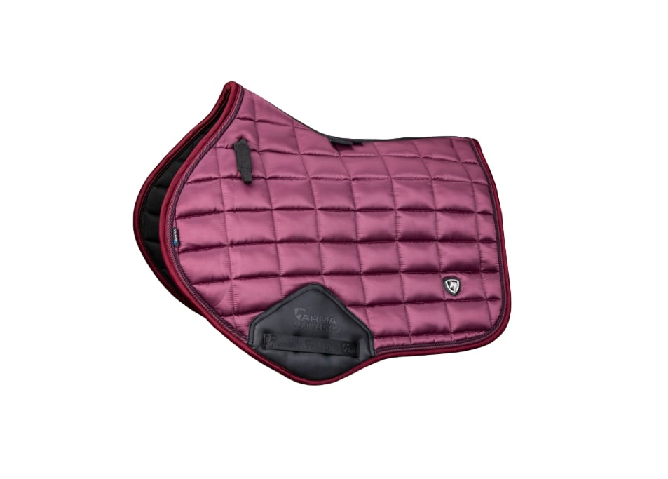 ARMA Eltar Satin Saddle Pad - Black Cherry