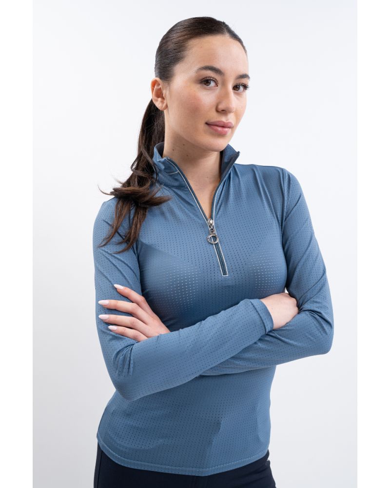 Harcour Breezi Sportshirt - Steel Blue (Large)