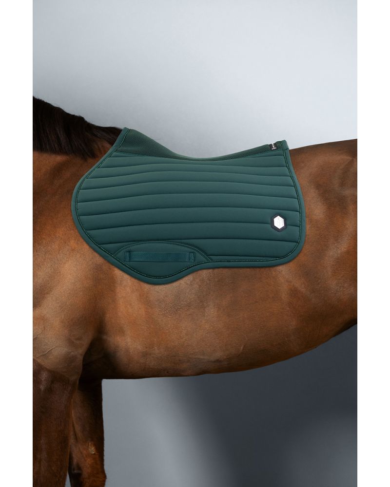 Donatello Latex Shock Absorbing Saddle Pad - Jungle (Jungle green)