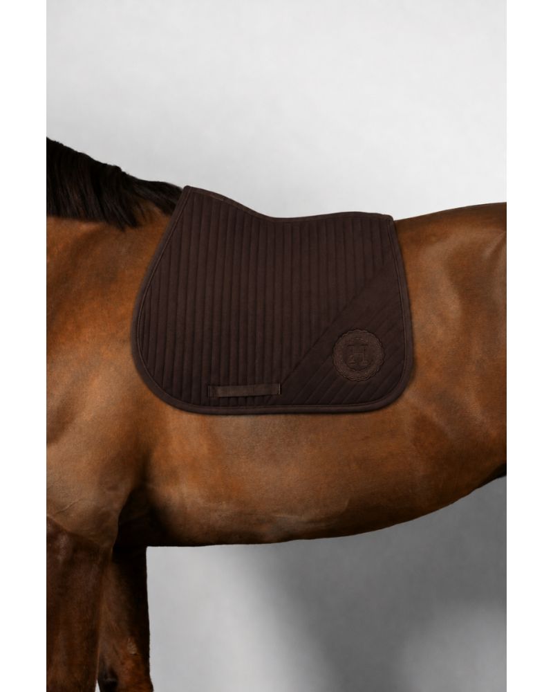 Harcour Onyx Saddle Pad - Dark Brown