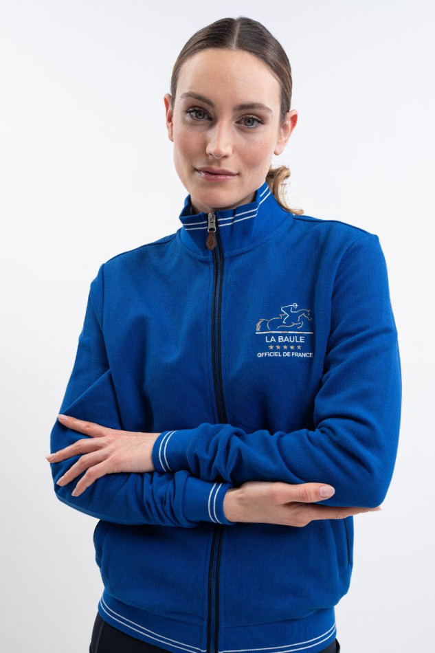 Harcour Paindep CSIO La Baule Rolex Series Sweatshirt | Unisex Blue Zip Jumper (Large)