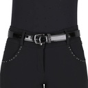 QHP Lagos Black Patent Belt