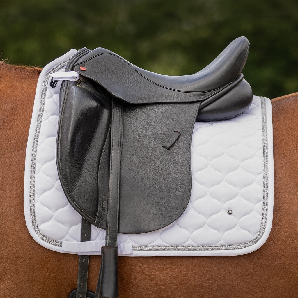 QHP Sparkle Saddle Pad - White